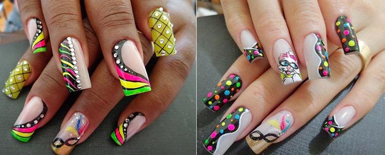Unhas decoradas para o Carnaval: aprenda a nail art e fique linda na folia! 