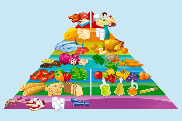Quer aprender qual a melhor forma de se alimentar? Confira o modelo da nova pirâmide alimentar e saiba quais alimentos incluir ou excluir do dia a dia!