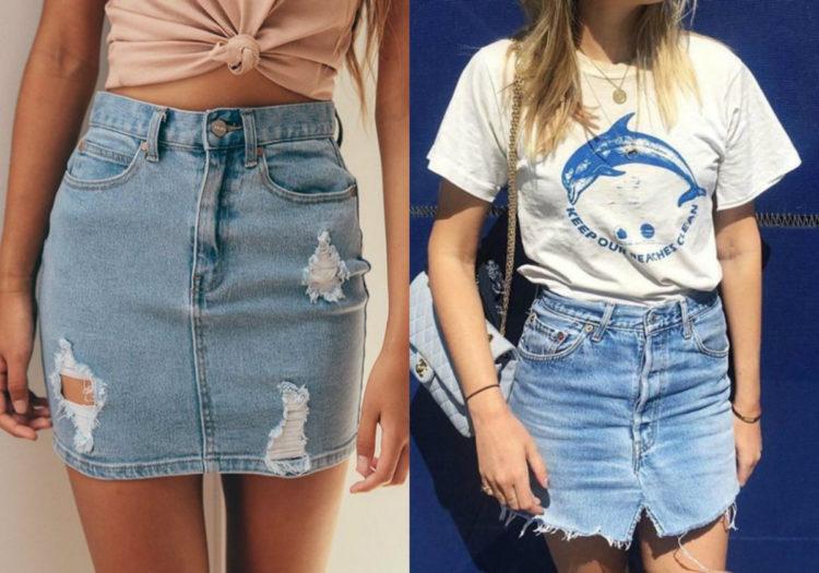 Muitas peças e tendências estão voltando dos anos 1990 e 2000. Uma delas é a saia jeans, que foi sucesso e agora chega como peça preferida no guarda-roupa!