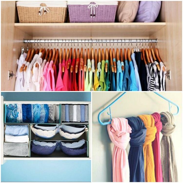 Dicas fáceis para deixar o guarda-roupa organizado 