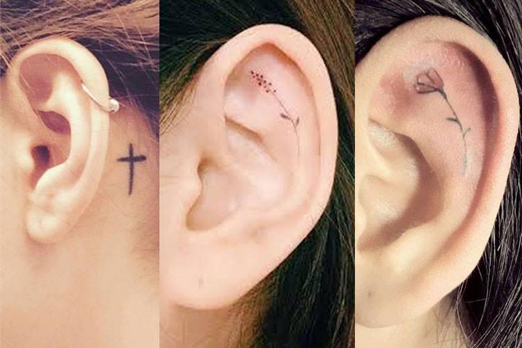 As tatuagens delicadas na orelha estão fazendo muito sucesso. Podem ser discretas ou grandes, coloridas ou pretas, mas de fato são todas lindas! Venha ver