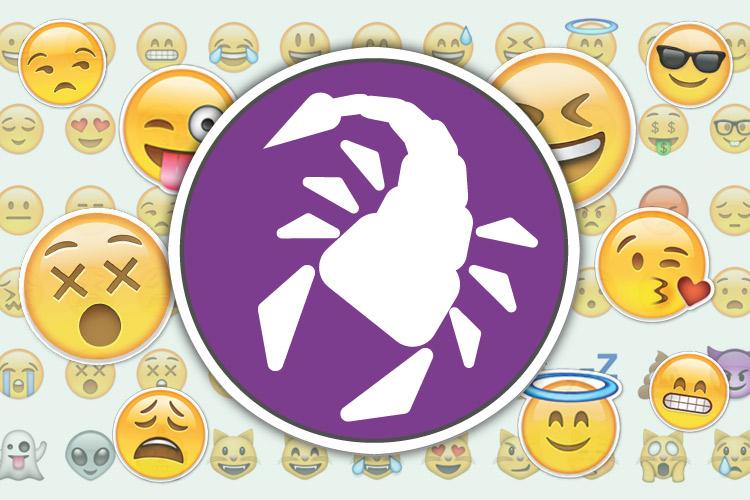 Qual é a carinha fofa da internet que tem tudo a ver com a personalidade do seu signo? Vem checar se o emoji de Escorpião bate com você!