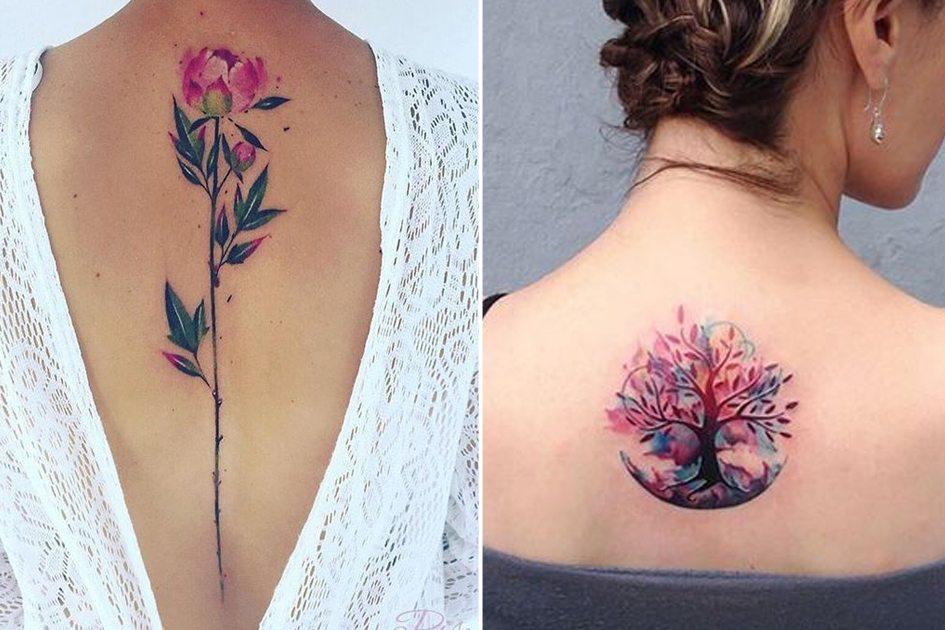 Tatuagens femininas nas costas: ideias de estilos e desenhos para fazer! 
