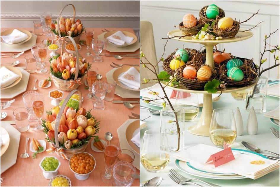 24 ideias de arranjos de mesa para decorar seu almoço de Páscoa 