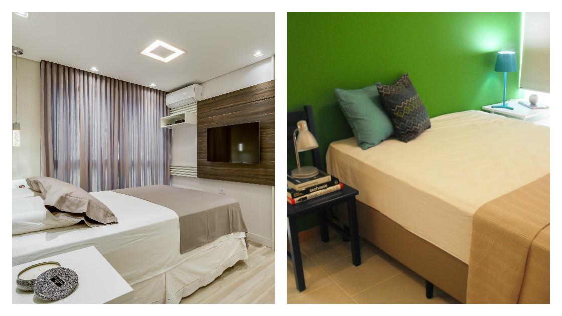 Estes dormitórios passaram por uma reforma completa e ganharam mais estilo! Inspire-se nestes projetos de quarto de casal e renove o seu também!