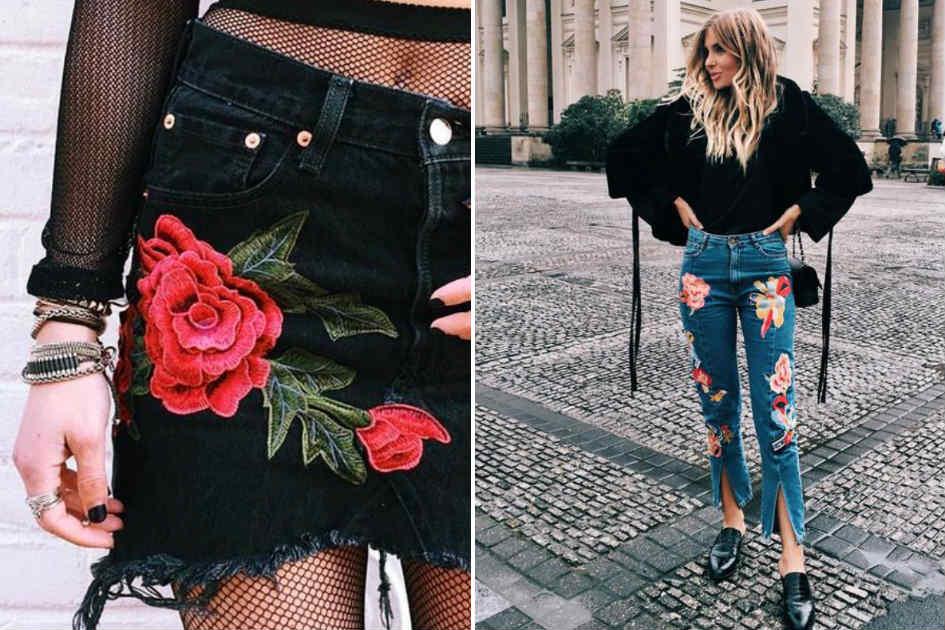 20 inspirações de look com jeans bordado para apostar na tendência 