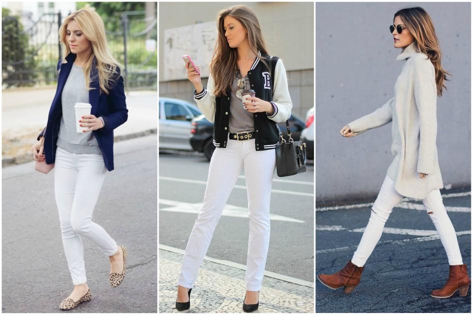 Você já pensou em usar aquela calça branca no inverno? Acha que não combina? Então, confira 25 inspirações de looks estilosos com a peça!