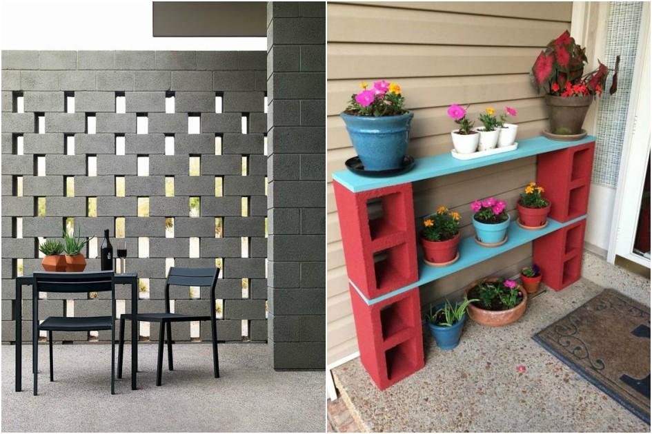 Faça você mesma ou deixe sua casa mais rústica usando blocos de concreto na decoração. Confira na galeria 15 ideias criativas para se inspirar