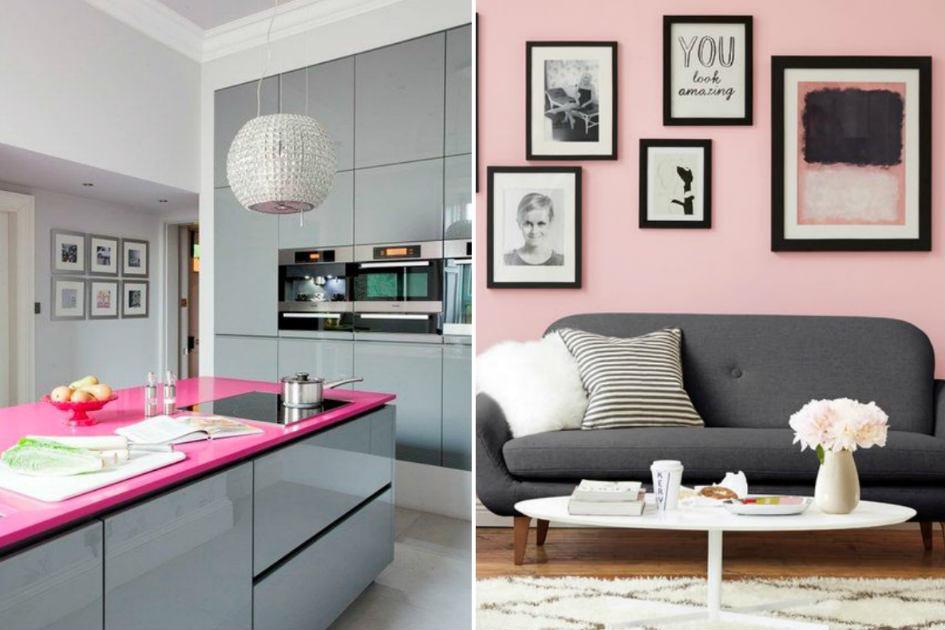 Rosa e cinza na decoração: 16 inspirações para apostar na combinação 