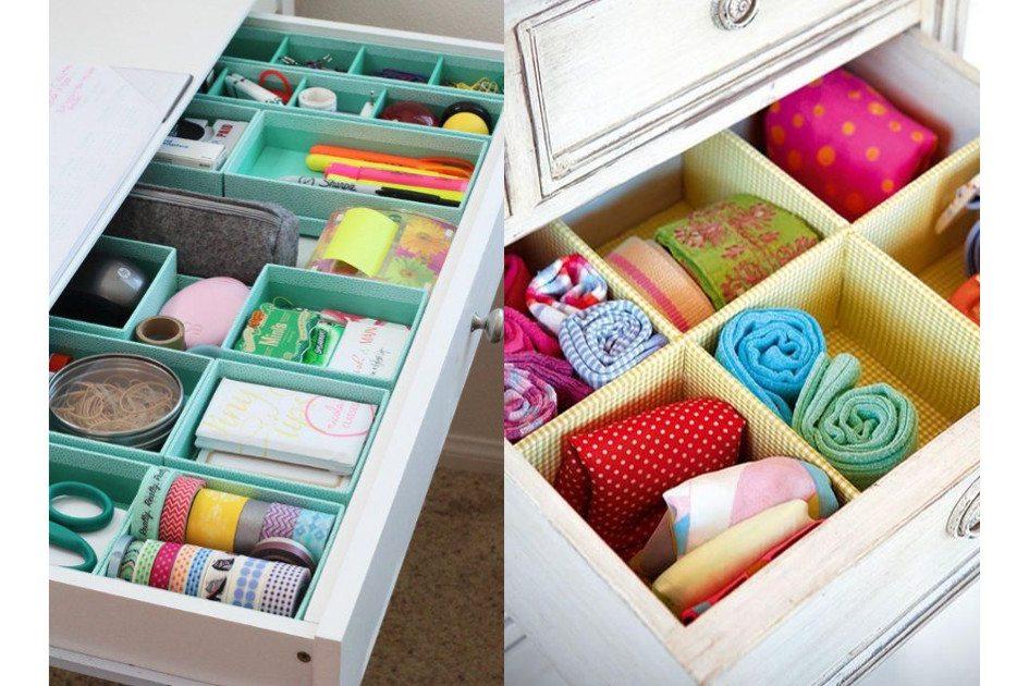 Uma gaveta bem-arrumada não é exclusividade de quem tem muito espaço no armário. Você também pode arrumar seus itens de forma simples e charmosa!