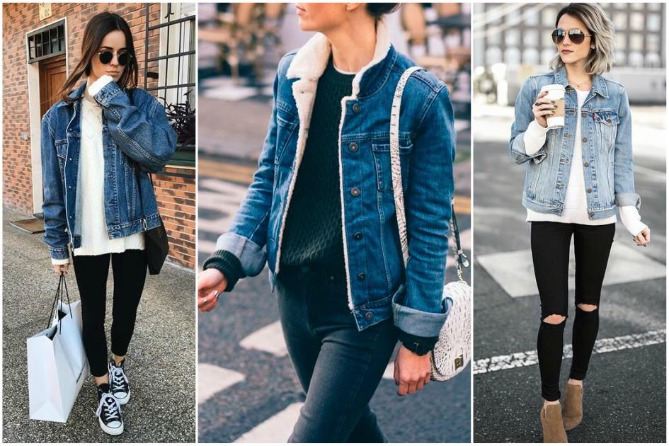 9 looks com jaqueta jeans para usar no inverno 