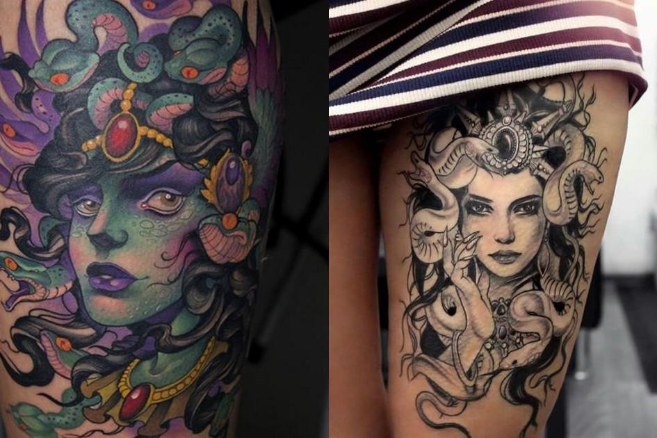 Tatuagem de Medusa: inspire-se nos desenhos da serpente do mar 