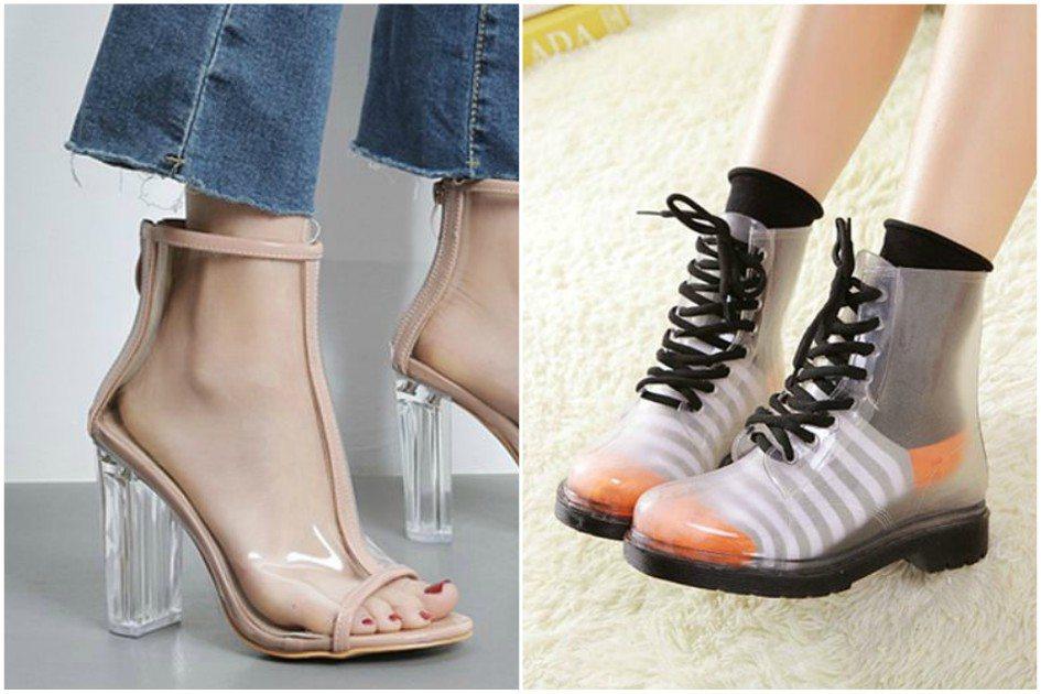 Febre entre as famosas e blogueiras, os sapatos transparentes podem conquistar um espaço no seu guarda-roupa também! Veja fotos e modelos!