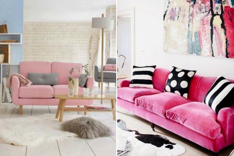 Sofá rosa na decoração: veja 10 ideias e aposte no móvel! 