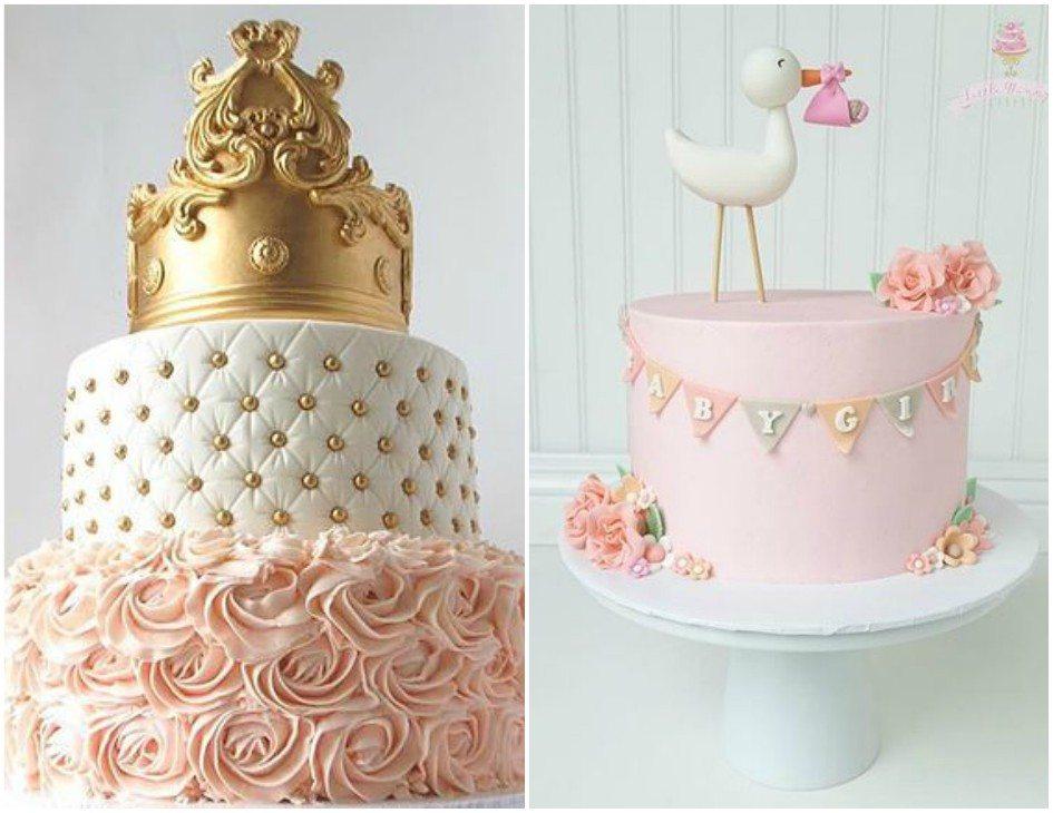 14 ideias de bolo para decoração de chá de bebê 