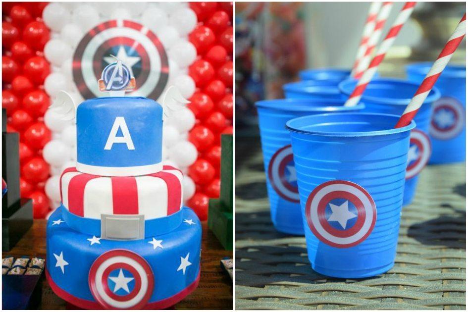 Veja como fazer uma festa infantil com o tema Capitão América 