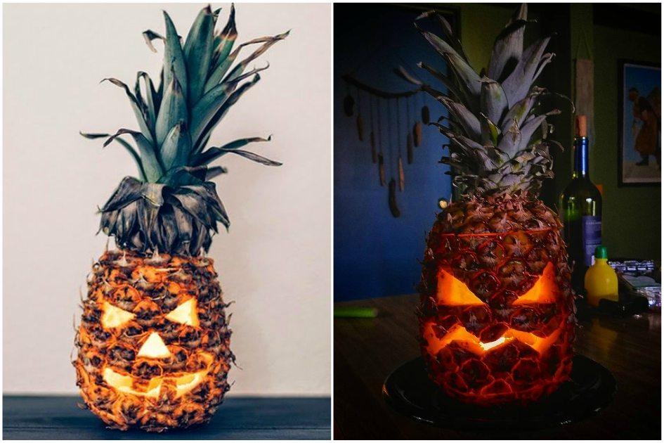 Entre todas as ideias para estilizar o Halloween da melhor maneira, fazer a luminária de abacaxi, irá inovar a decoração da sua casa.