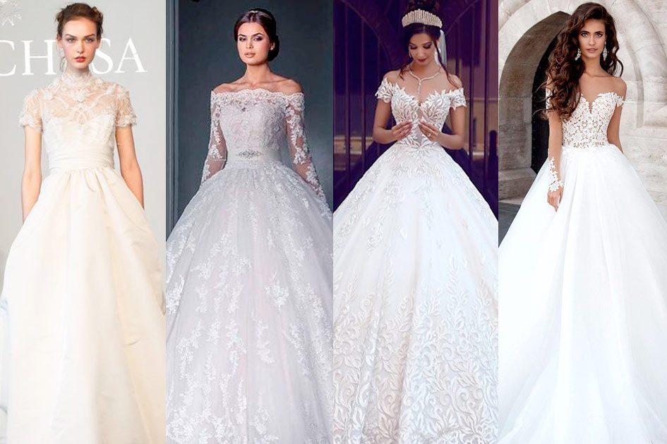 Do clássico estilo princesa até o moderno ombro-a-ombro: a nova temporada dos vestidos de noiva 2018 veio com tudo! Corre pra ver!