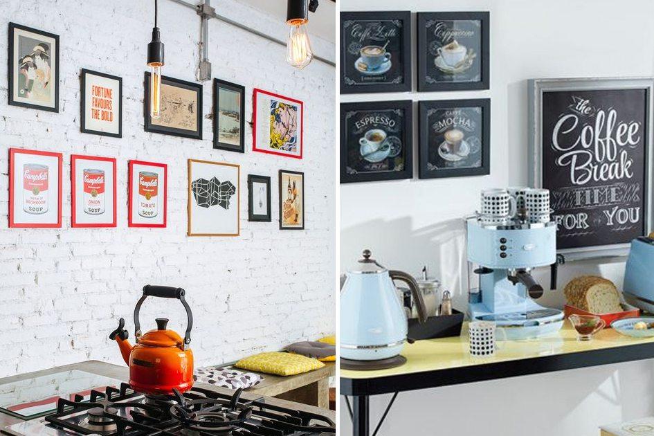 Divertidos, simples ou coloridos... colocar quadros na cozinha pode ser a melhor forma de decorar um dos ambientes mais utilizados da casa!