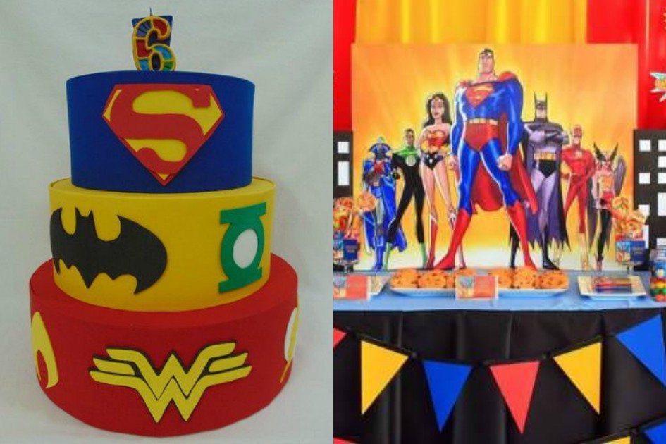 Os super-heróis mais famosos das histórias em quadrinhos podem ser o tema da festinha do seu filho! Veja ideias e faça uma festa da Liga da Justiça!
