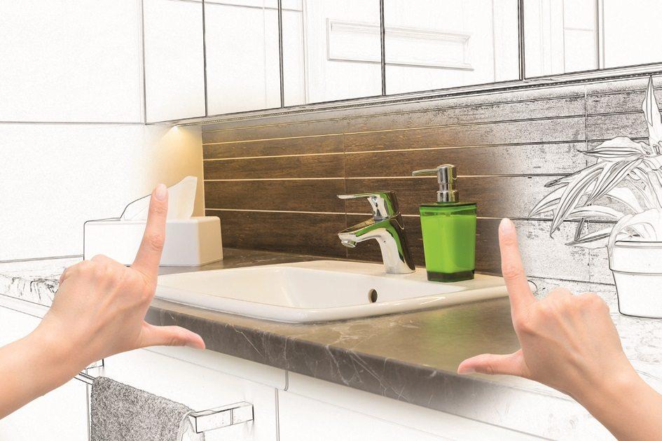 Soluções para você transformar seu banheiro pequeno em um lugar bem decorado, versátil e e feito com os materiais corretos