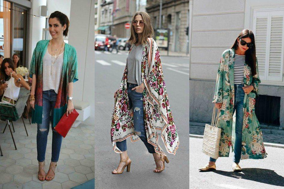 Confortável e estiloso, o kimono cai bem em qualquer tipo de corpo e garante diversas combinações. Confira 10 opções de looks e aposte nessa tendência!