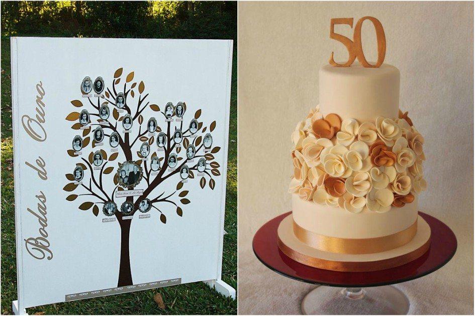 50 anos de casamento é uma data muito especial a ser celebrada. Por isso, confira ideias criativas para fazer uma linda decoração de bodas de ouro