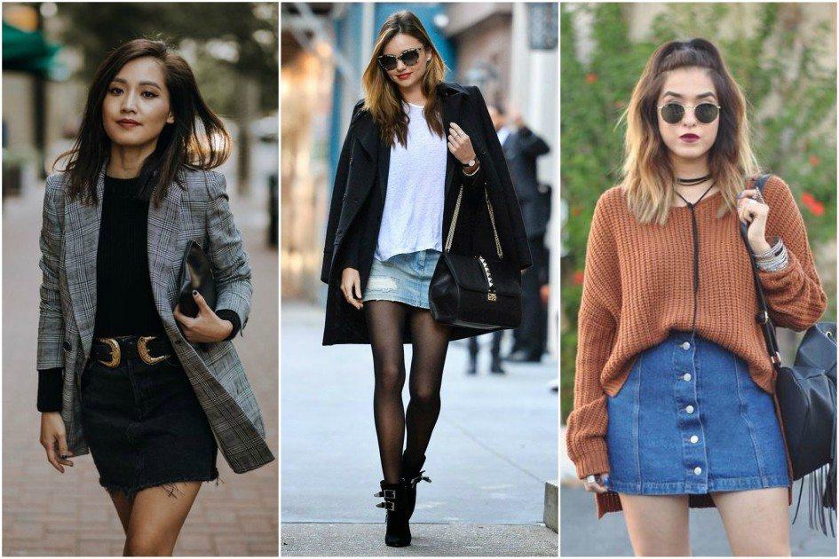 Saia jeans no inverno: como usar a peça em looks quentinhos! 