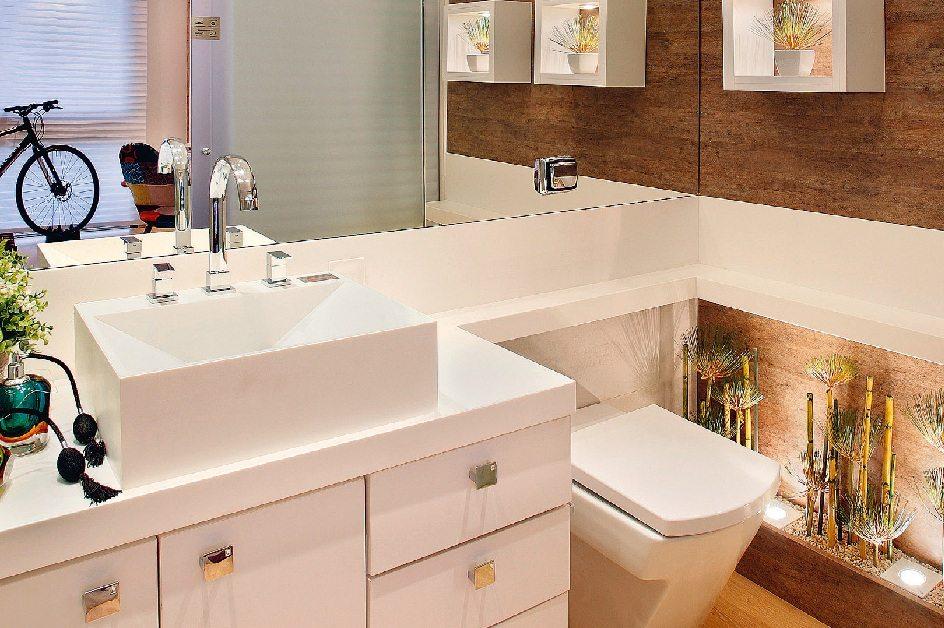 Banheiros: os detalhes na decoração deixaram estes cômodos agradáveis e delicados 