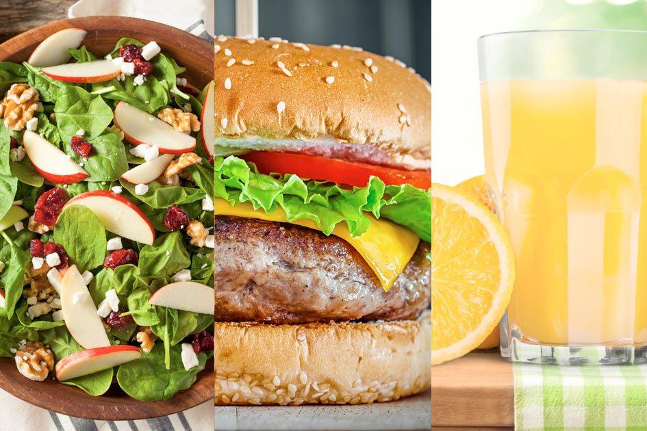 28 alimentos diferentes que têm as mesmas calorias e você nem imaginava 