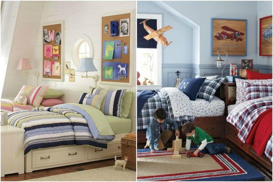 Dividir o quarto entre duas crianças pode ser uma tarefa difícil para os pais na hora de escolher a decoração e disposição dos móveis no espaço. Veja 15 ideias e inspire-se para decorar o quarto de irmãos