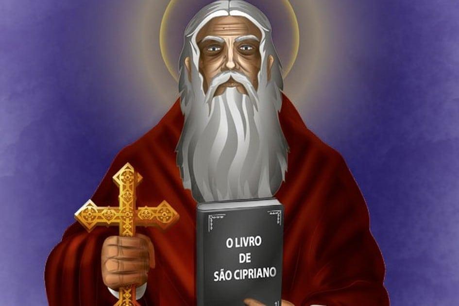 Conhecido por quebrar todos os males, São Cipriano foi um temido bruxo que se converteu ao cristianismo e abandonou as magias negras