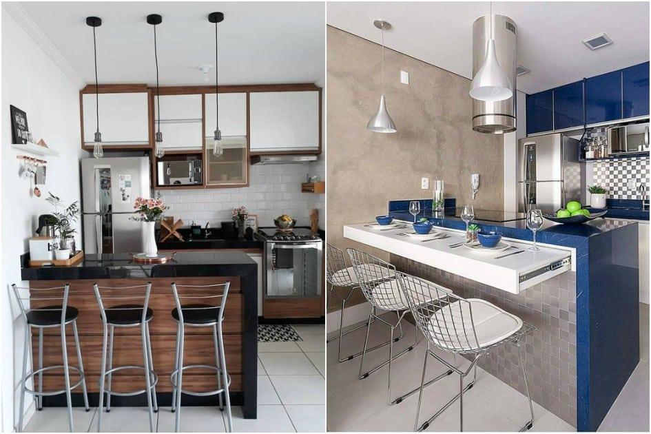 Para otimizar espaço em imóveis pequenos, como apartamentos, a cozinha americana planejada integra o ambiente com a sala. Veja ideias para mudar a sua casa!