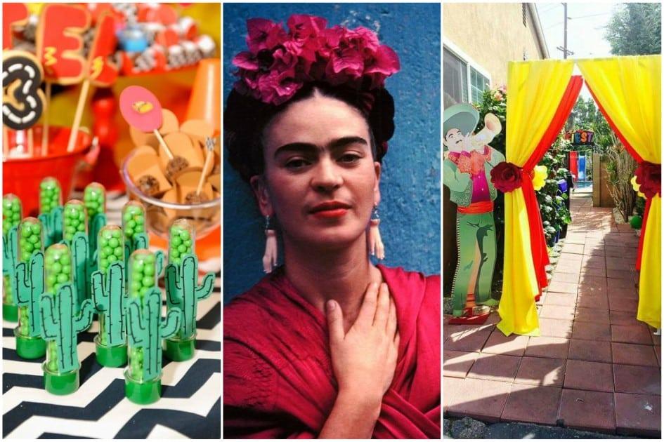 Se você está pensando em fazer uma festa com o tema Frida Kahlo confira as ideias que selecionamos e que não podem faltar em sua comemoração! Cores vibrantes do México, as flores, cactos e chapéus divertidos não podem ficar de fora.
