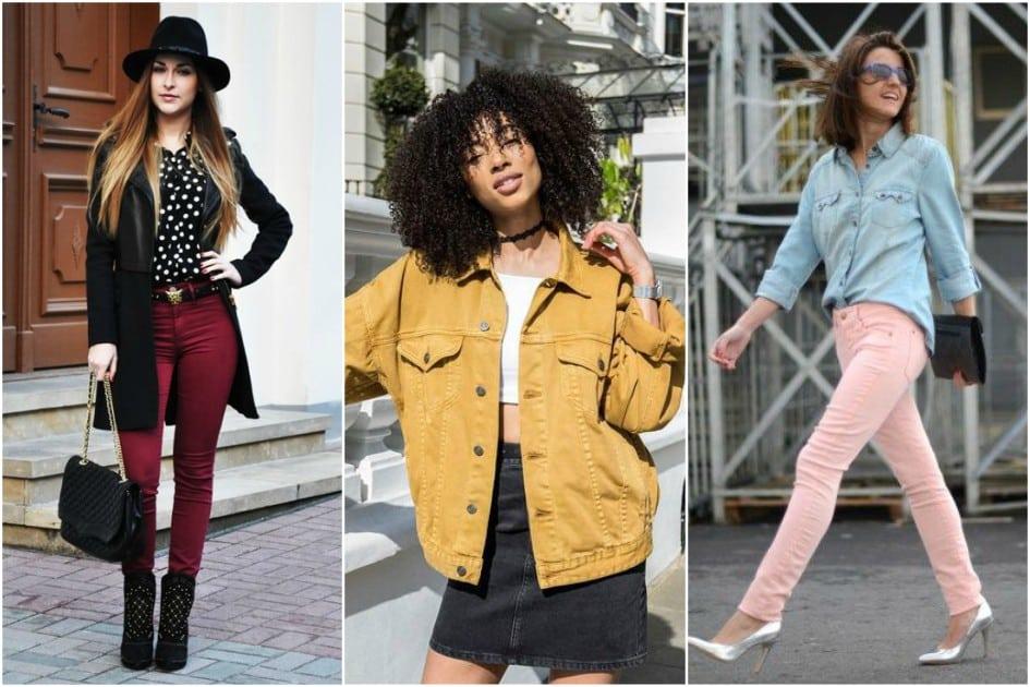 12 visuais com jeans colorido para sair do comum no seu look do dia 
