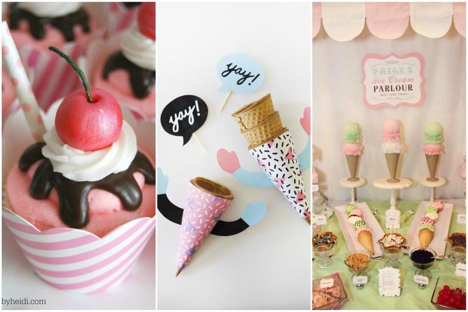 Festa do sorvete: inspire-se com 12 itens decorativos fáceis e criativos! 