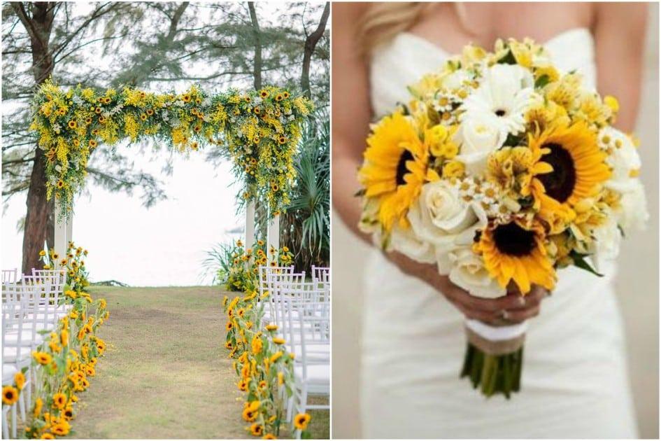 Casamento com girassóis: veja como usar essa flor na decoração da cerimônia e da festa 
