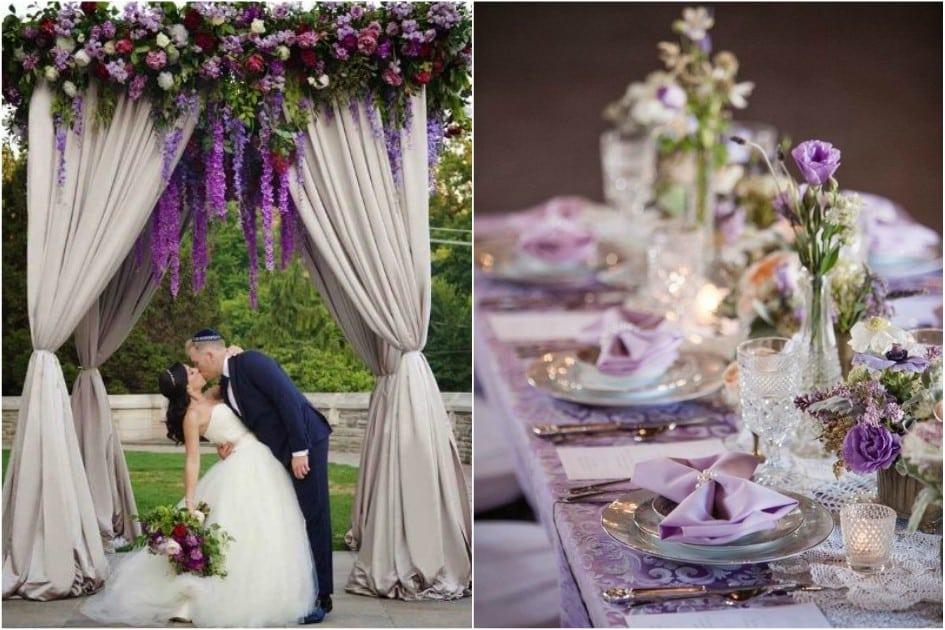 Decoração de casamento lilás e roxo: veja fotos e inspirações 