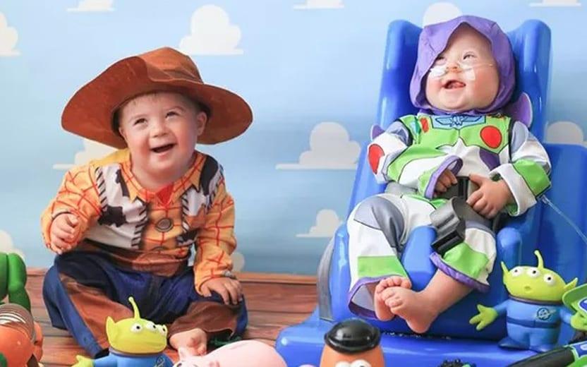 Fotógrafa faz ensaio de bebês com síndrome de Down com temática Disney 