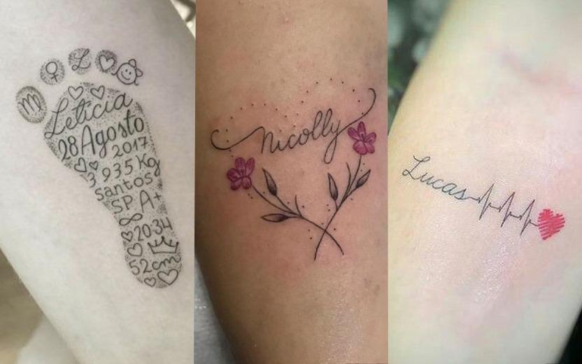 Tatuagem com o nome do filho: 18 ideias incríveis para se inspirar 