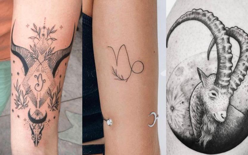 Já pensou em fazer uma tatuagem de Capricórnio? Aproveite essas opções incríveis para homenagear o seu signo ou de alguém querido!