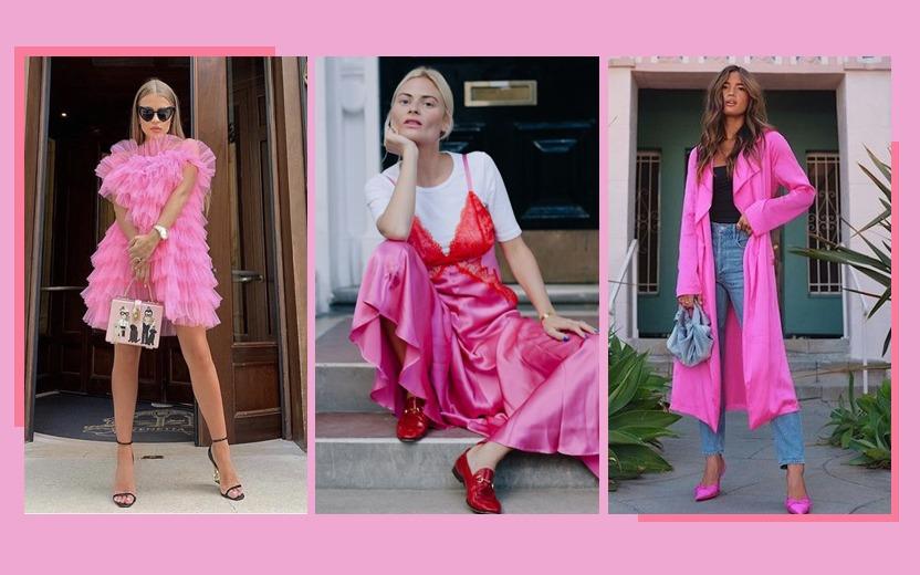 Descubra como montar looks estilosos com a cor que vai ser o sucesso de 2021: o rosa chiclete! Saias, ternos e vestidos perfeitos para todas as ocasiões!