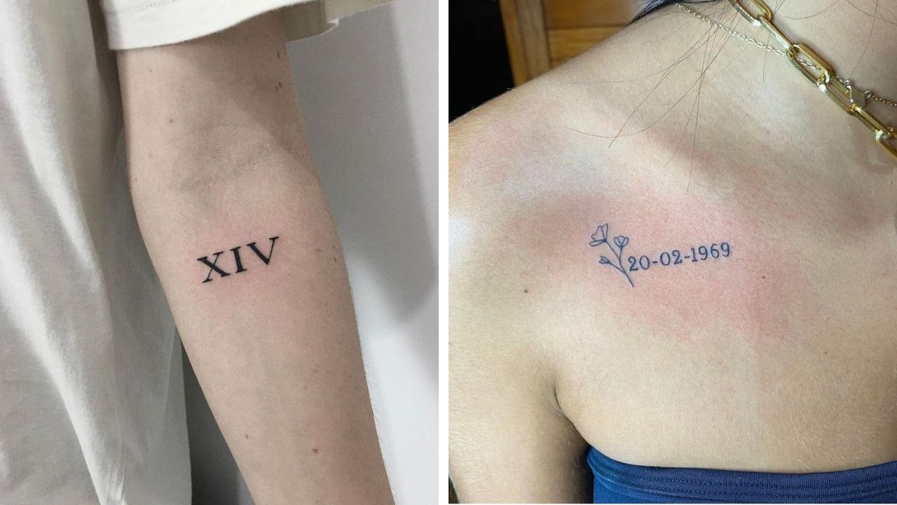 Tatuagem de data: 10 inspirações para tatuar dia, mês e ano