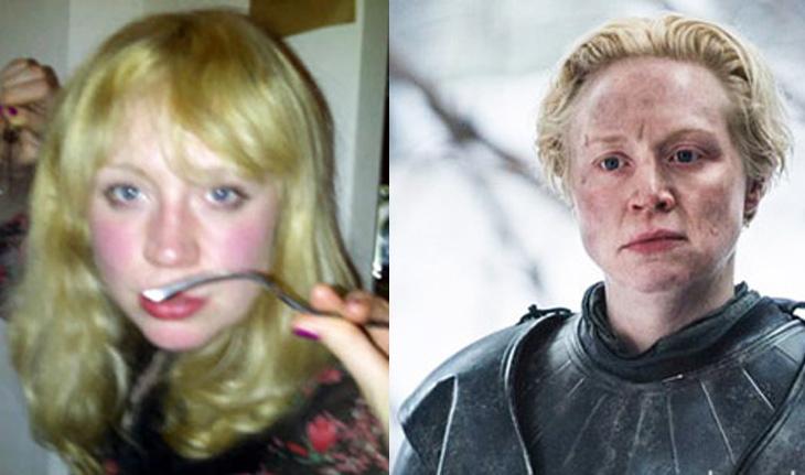Gwendoline Christie antes e depois GOT