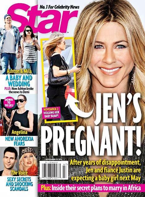 Boato de gravidez Jennifer Aniston