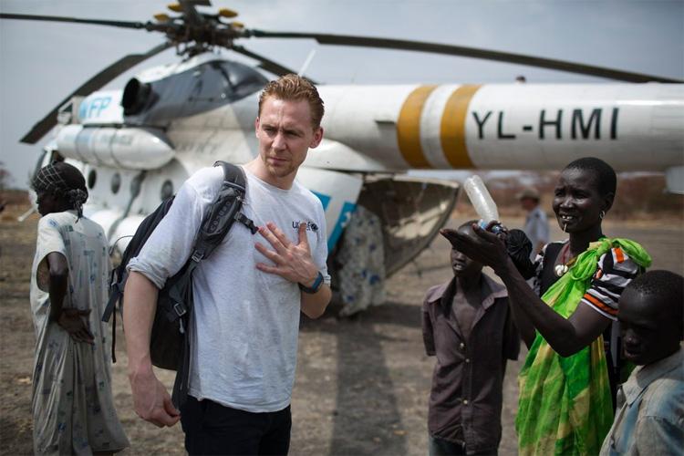 Tom Hiddleston com a UNICEF