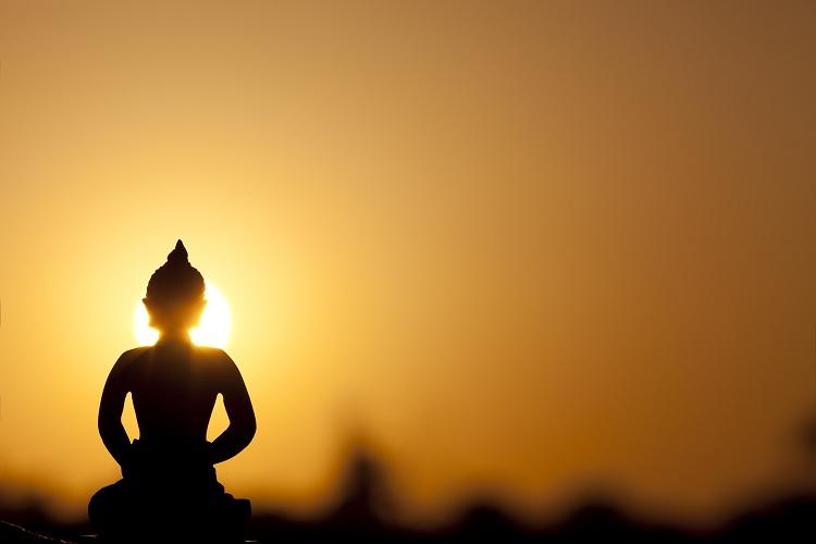 Buda, nascer do sol, carma