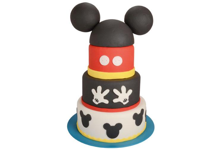bolos decorados para festa infantil Mickey Mouse