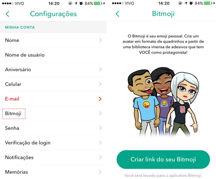 aplicativo-bitmoji no snapchat-emojis-como-instalar-passo-3