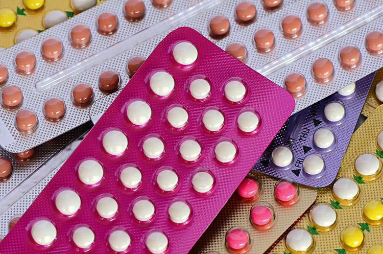 cartelas de pílulas anticoncepcional